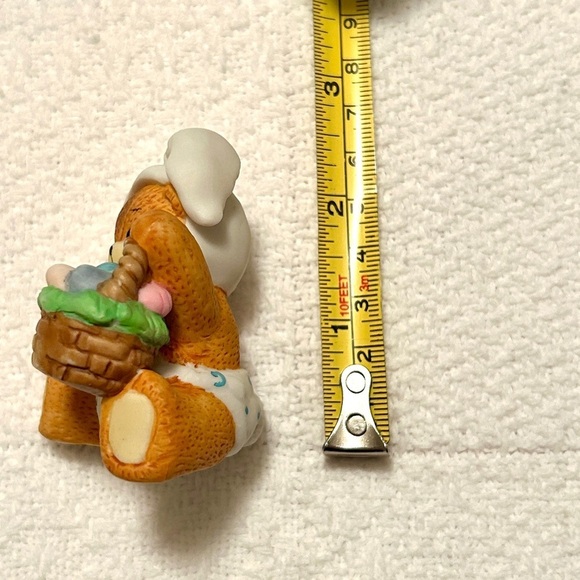 Enesco Lucy and Me Easter Bunny Bear Holding Basket with Colored Eggs - Picture 9 of 10